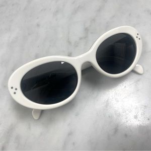 BNB Celine cat eye white sunglass, S193